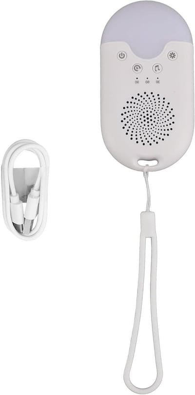Geluidsmachine Baby - Nachtlamp Geluid - Rustgevende Slaap - 8 Natuurgeluiden - Compact Formaat - Veelkleurig