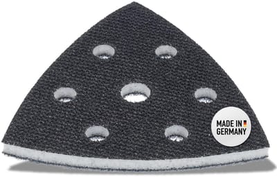 Dailygoods- Schuurplaat 93 x 93 mm - Schuurpapier Driehoek - Interface-Pad Soft - 6 Gaten - Professioneel Gebruik - Duurzaam