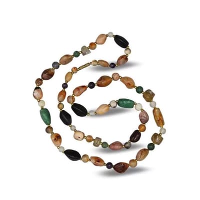 Positivity Necklace with Precious Stones