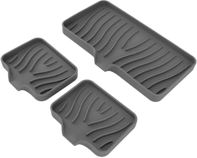 Dailygoods- Sponshouder Antislip - Siliconen Zeepbakje - Gootsteenorganizer - Draineert Water - Geschikt voor Marmer/Graniet