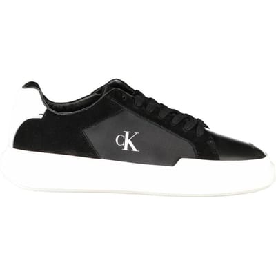 Calvin Klein Nero Leren Sneakers voor Mannen