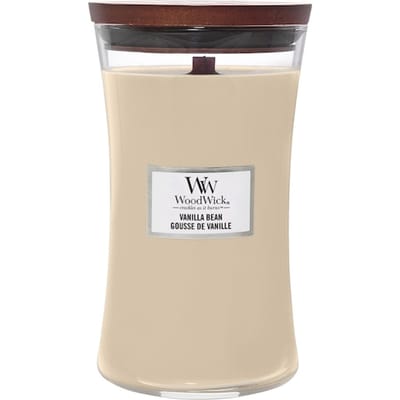 WoodWick Geurkaars Mini Candle - Vanilla Bean - 20 branduren - 85gr - 8 cm / ø 7 cm
