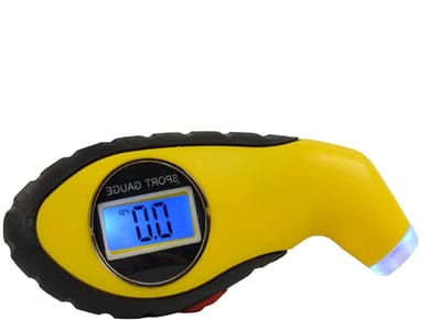 Digitale Bandenspanningsmeter - Luchtdrukmeter Banden - Veilig Rijden - Verlichte Nozzle - 0-150 PSI - Zwart