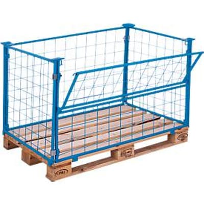 Opzetframe voor pallets type 64, 1200 x 800 x 1000 mm, gelakt