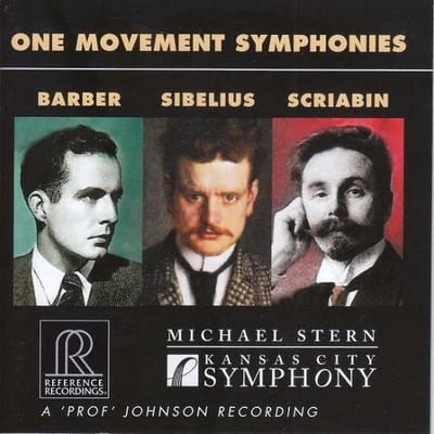 The Kansas City Symphony, Michael Stern - One Movement Symphonies: Barber, Sibelius, Scriabi (CD)