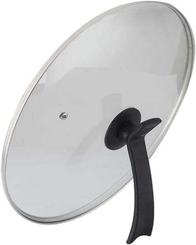 Koekenpan Deksel - Pot Deksel Vervanging - Koken Bereiden - Gehard Glas - 32CM - Zilver