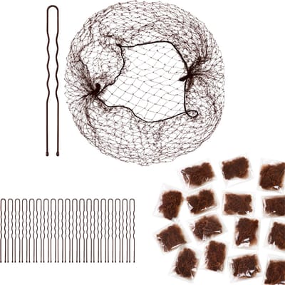Purepeak Haarnetjes met U-Vormige Pinnen Set 20 Stuks - Haarnet Wegwerp - Ballet - Pruik