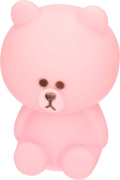 Concorde Kinder nachtlampje/bureaulampje - beertje - roze - 14 cm