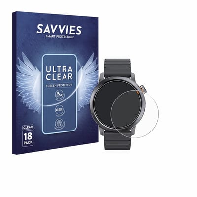 Savvies - Screenprotector voor Kospet ORB 1.43" - Folie Beschermfolie transparant 18 Stuks