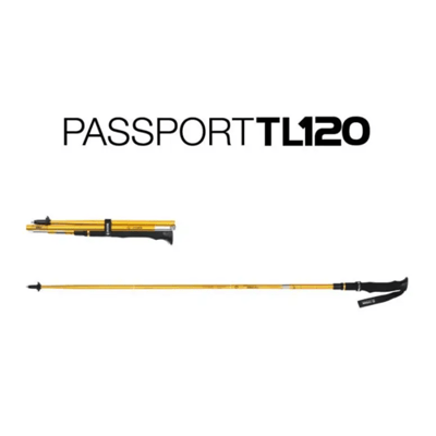 Helinox Passport TL120 ADJ Trekkingstokken 120 cm (Maat - 120 mm, Kleur - Golden Yellow)