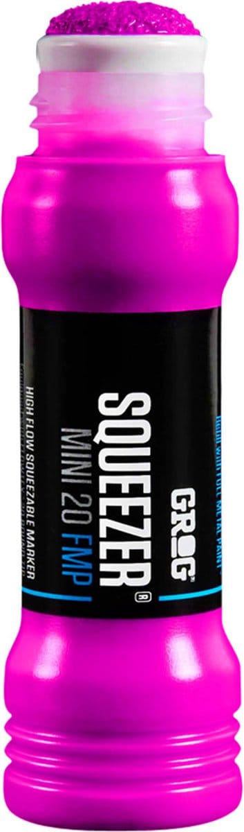 Grog Squeezer Paint Mini Verfstift - Neon Roze - Schrijfbreedte 20mm - Permanente Stift