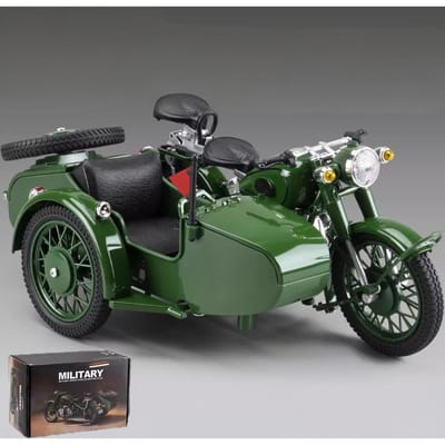 1:10 Ural M72 USSR Zijspan Motorfiets Legering Metaal Diecast Model Motorfiets Auto S Winkel Balie Display Decoraties Cadeaus black