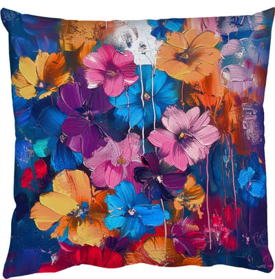 Sierkussens - Kussentjes Woonkamer - 50x50 cm - Bloemen - Kleurrijk - Abstract - Modern