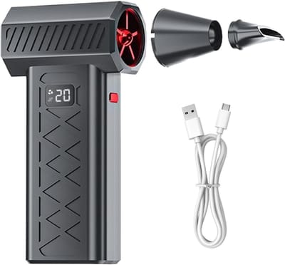 Elektrische Sneeuwblazer - Auto Ventilator - Ruiten Droog Maken - 6-Niveaus Luchtstroom - 14.5 cm - Zwart