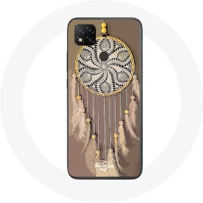 Coque Xiaomi Redmi 9C Attrape Rêve marron Capteur de Rêves