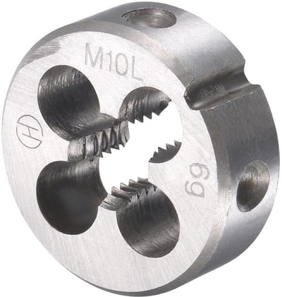 Dailygoods- Tapset M10 x 1,5 mm - Linkshandige Schroefdraadmeter - HSS Schroefdraad Snijder - Gelegeerd Gereedschapsstaal - Duurzaam Ontwerp - Eenvoudige Bediening - Schroefdraadset