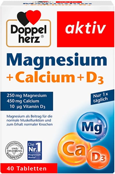 Doppelherz Magnesium + calcium + vitamine D3