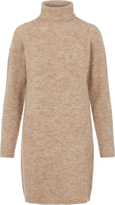PIECES - PCELLEN LS HIGH NECK KNIT DRESS NOOS BC - Dames - Mini jurken