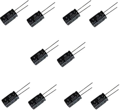 Elektrolytische condensatoren 2200uF 2200mF 6,3V - 20 stuks