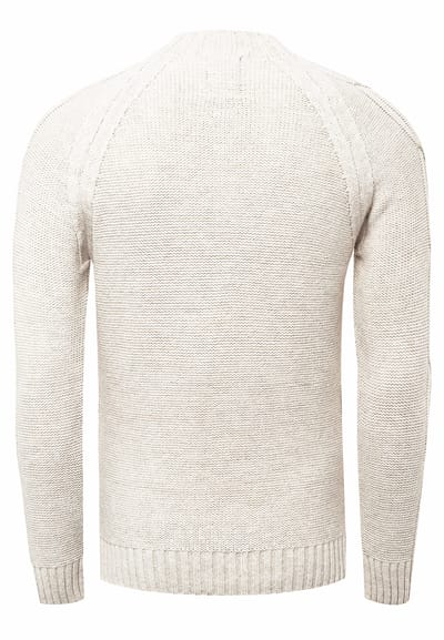 Chunky effen kleur trui met hoge kraag
