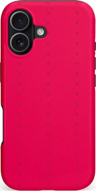 Casetastic hoesje geschikt voor Apple iPhone 17 - MagSafe - Dubbellaagse bescherming - Ritmisch rood - Fashion Case - Rood