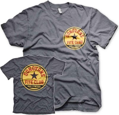 Ray Donovan Heren Tshirt -S- Donovans Fite Club Grijs