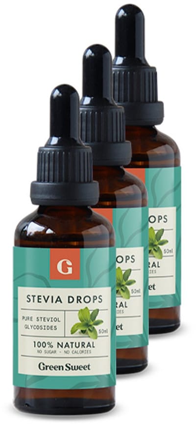 Green Sweet | Sweet Drops Naturel | 50ml | 3 stuks | 3 x 50ml
