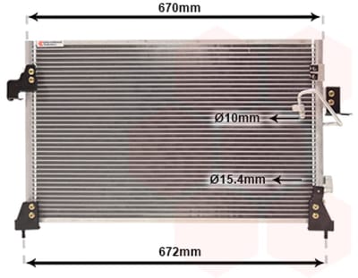 Van Wezel - LUCHTCONDENSATOR VOOR LAND ROVER DISCOVERY I 1994-1998 RC195541VWAN