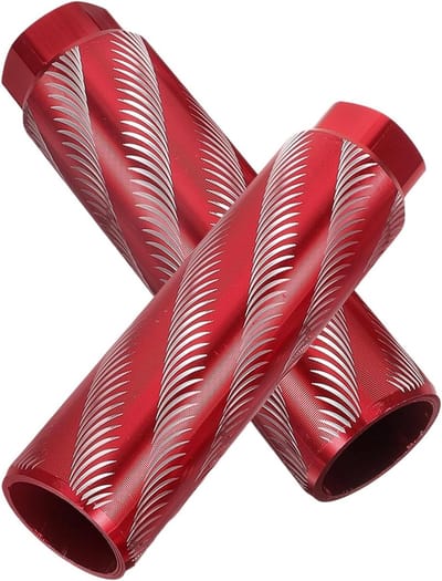 Fiets Voetsteunen - Pedaal Steunen - Extra Grip - Antislip Structuur - 10 cm Lengte - Zilverkleurig