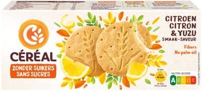 Céréal Koekjes Citroen & Yuzu - 3 x 132 gr - Voordeelverpakking
