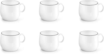 Medard de Noblat - Yaka Black - Koffie & Theekop 20 cl - 6 delig - Stoneware