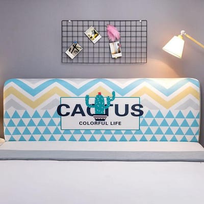 Cartoon Hoofdbordhoes Stofdicht All-Inclusive Stretch Print Nachtkastje Hoes Logeerkamer Nachtkastje Rugleuning Decoratieve Beschermende W100 x H70cm
