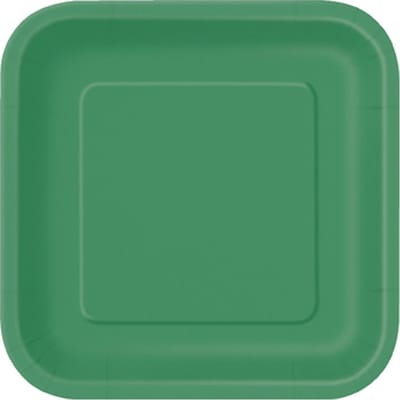 UNIQUE - 14 grote smaragdgroene kartonnen borden