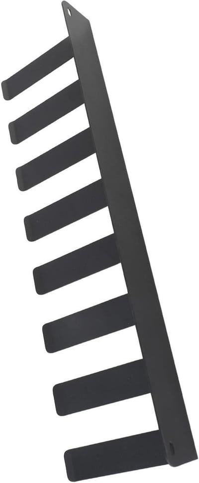 Gym Organizer Rack - Muurhanger Fitness - Sportspullen Opbergen - Koolstofstaal Constructie - 43 cm Lengte - Zwart