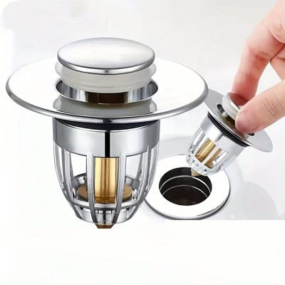 gootsteen zeef - afvoerplug - gootsteen stop - afvoerstop - Gootsteen plug - Gootsteen afvoer plug - Luxe afvoerplug - Afvoer - Gootsteen - Spoelbak - Plug stop - badkamer - toiletten - Sink - Gootsteen - Pop Up Stopper - Drain Stopper