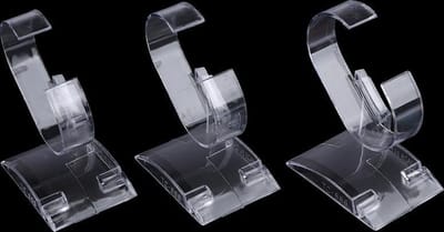 WiseGoods Horloge Display - Horloge Houder - Armband houder - Acryl - Transparant - 3 Stuks