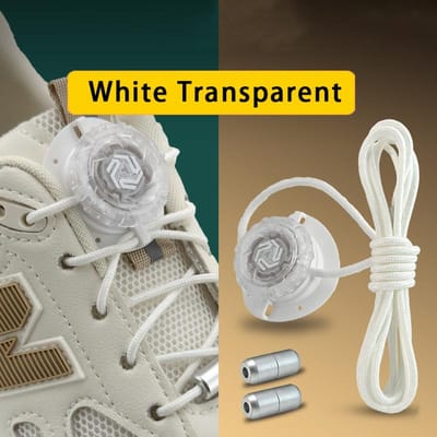1 Paar Draaibare Gesp Veters Automatische Schoenveters Zonder Strikjes Kinderen Volwassenen Sneakers Dikke Geen Strik Schoenveters Schoenenaccessoires brown