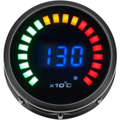 Jauge de température des gaz d'échappement Auto Compteur de température EGT 12V 20 LED