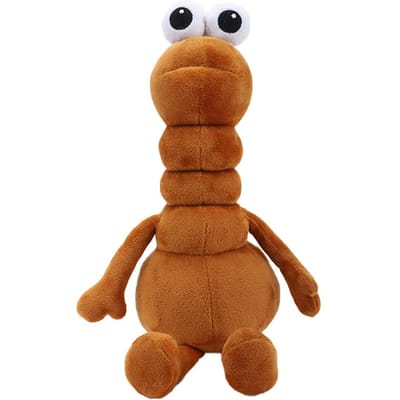 29cm Marcus De Worm Pluche Speelgoed Film Knuffeldieren Zachte Worm Knuffel Speeltjes Voor Kinderen Verjaardagscadeaus Kamerdecoratie 29cm brown