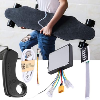 Elektrisch Langboard Kit - Dual Drive - 36V Motor - Afstandsbediening - Vervanging Control Board - Zwart - Skateboard - Geschikt voor Merk - Compatibel met Merk.
