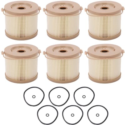 Dailygoods- Waterafscheider 6 Stuks - Brandstoffilter/Oliefilter - Vervangingskit - Auto/Motoraccessoires - Kwalitatief Hoogwaardig - Verbeterde Prestaties