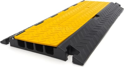HBM Kabelbrug 80 cm Kabelgoot met Klep, 4 Kanalen, Rubber, 9 t, 25 mm, 800 mm