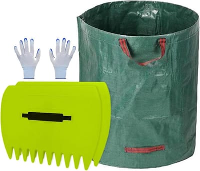 Bladverzamelaar Tuin - Bladeren Grijper - Tuinafval Verzamelen - Ergonomisch Ontwerp - 500 liter - Lichtgroen