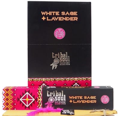 Wierookstokjes Tribal Soul White Sage & Lavender (12 pakjes a 15 gram)