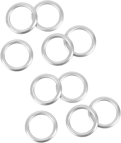 10 Stuks Aluminium Olie Afvoerplug Dichtingen, 14mm Sealing Ringen voor Audi A3 A8 S4 S5 S6 S8 Q3 RS7 R32 TT Sportback en Variant