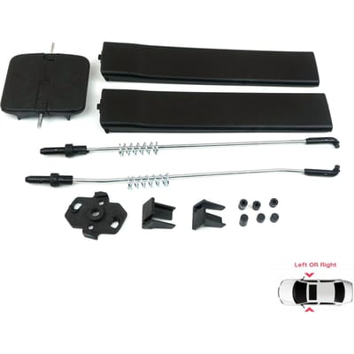 BDP573 Ensemble de couvercles de loquet en verre pour fenêtre coulissante latérale 7H0847781B pour VW Transporter T5 Multivan Caravelle