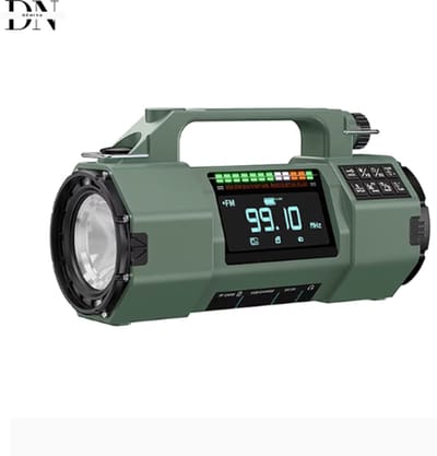 Deniva - Noodradio - Radio - Handmatige/Solar Noodgenerator - Powerbank - LED-Lamp - SOS Alarm - 5000 mAH - 72-uurs Noodpakket