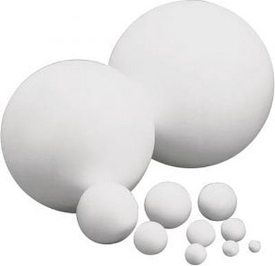 Piepschuim bol/bal - Set van 6x stuks - wit - D12 cm - styropor - hobby figuren - DIY - knutselen - basis materiaal