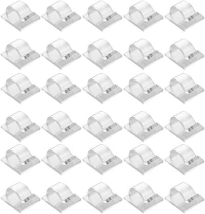 Lichtsnoer Haken - Decoratie Clips - Buiten Verlichten - Waterdichte Kleefkracht - 30 Stuks - Transparant