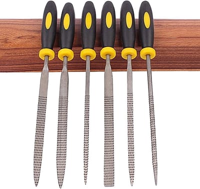 Naald Vijl Set - Mini Vijltjes - Metaal Bewerken - 6 Delig - 3x140mm - Metaal